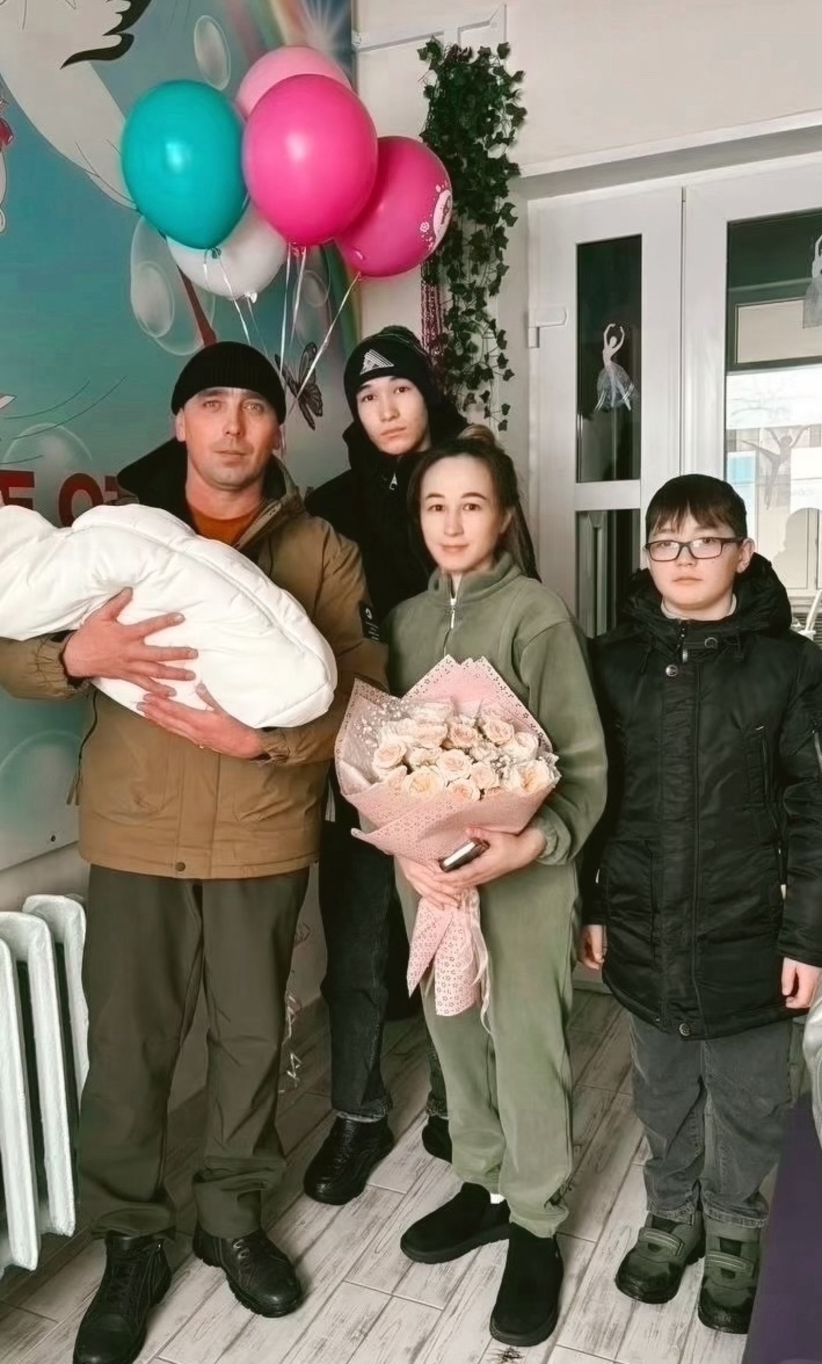 1 января в семье Калиевых из деревни Ирсаево родилась дочка