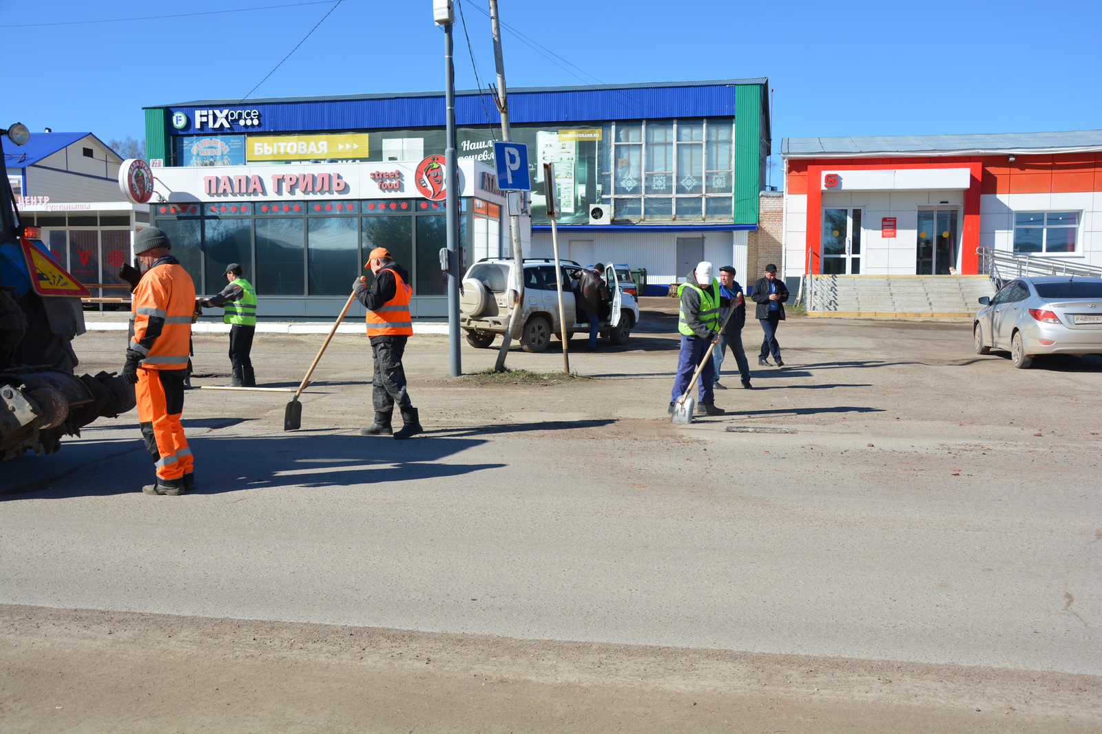 В СП Мишкинский сельсовет начались работы по благоустройству