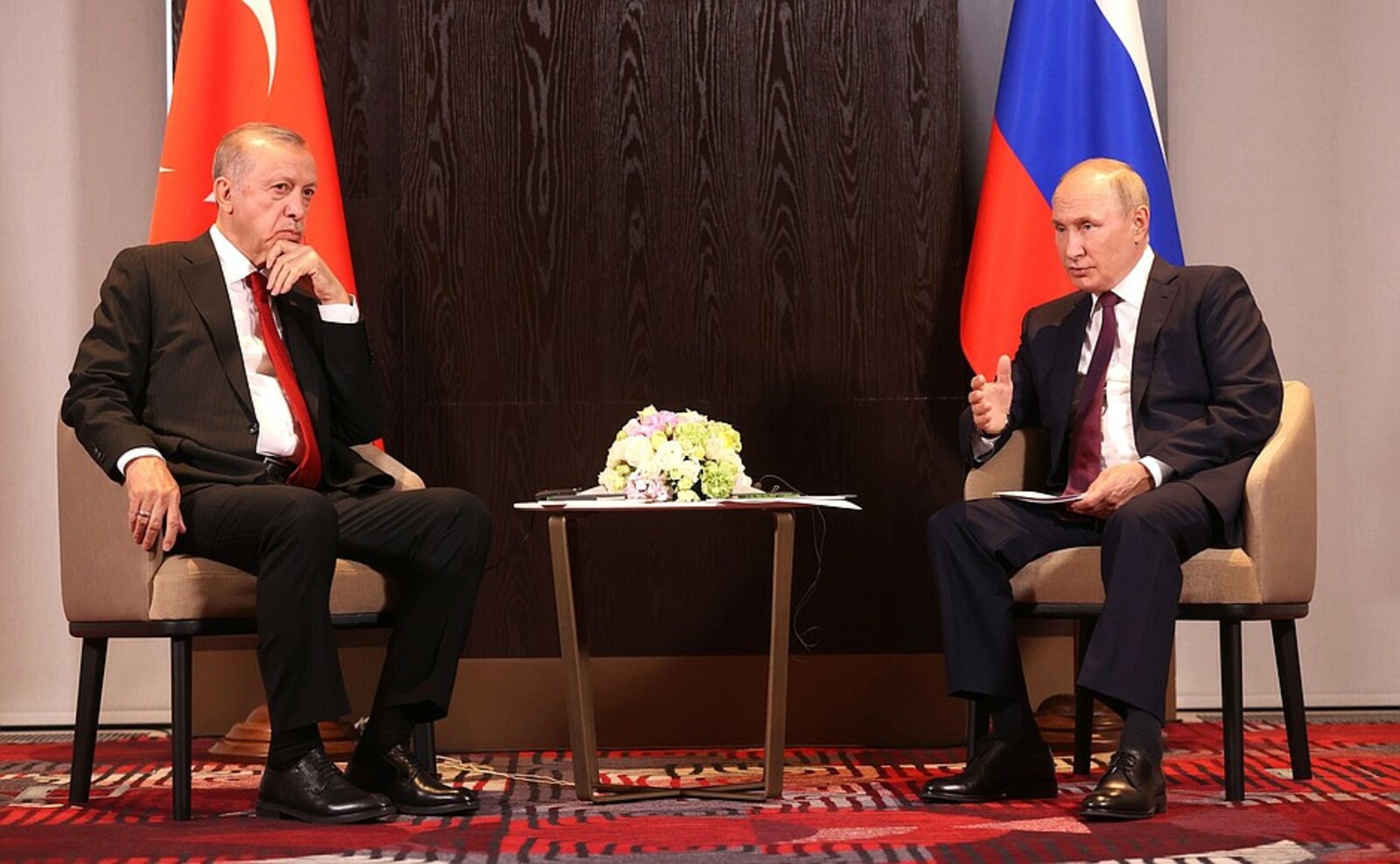 В. Путин провел встречу с Президентом Турции Реджепом Тайипом Эрдоганом