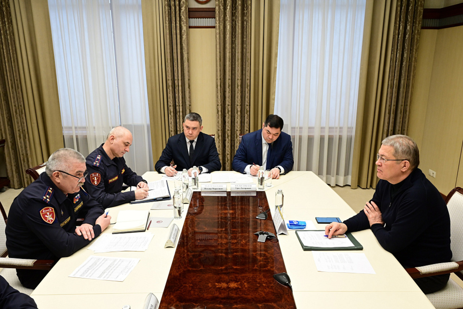 Встреча с врио начальника Управления Росгвардии по РБ Рустамом Нагимуллиным