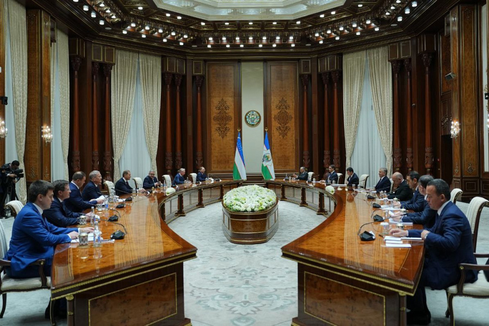 Встреча с Президентом Узбекистана Шавкатом Мирзиёевым