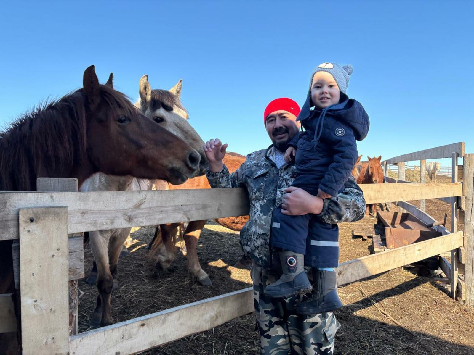 Главная любовь фермера - лошади