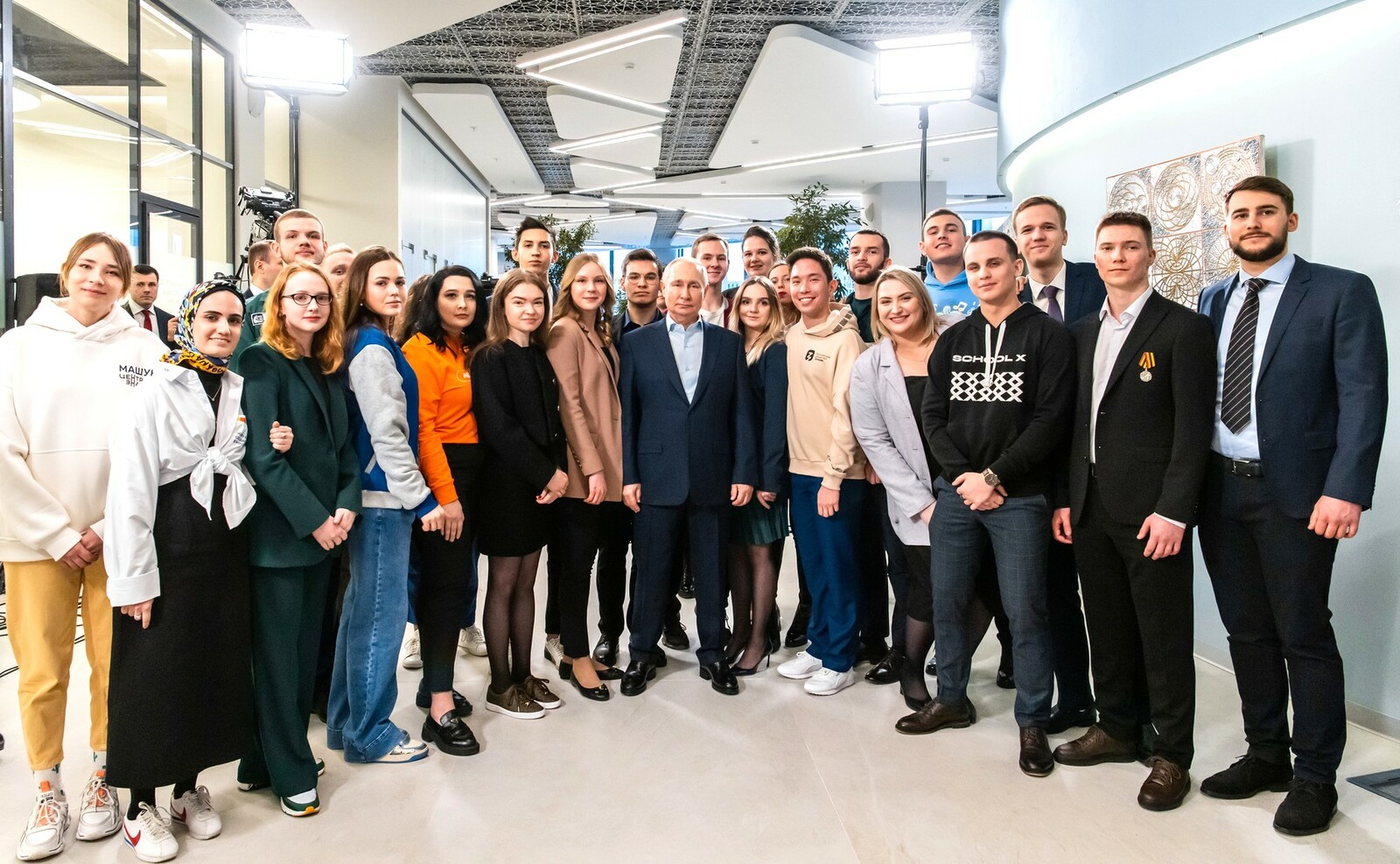 В. Путин встретился с учащимися вузов по случаю Дня российского студенчества