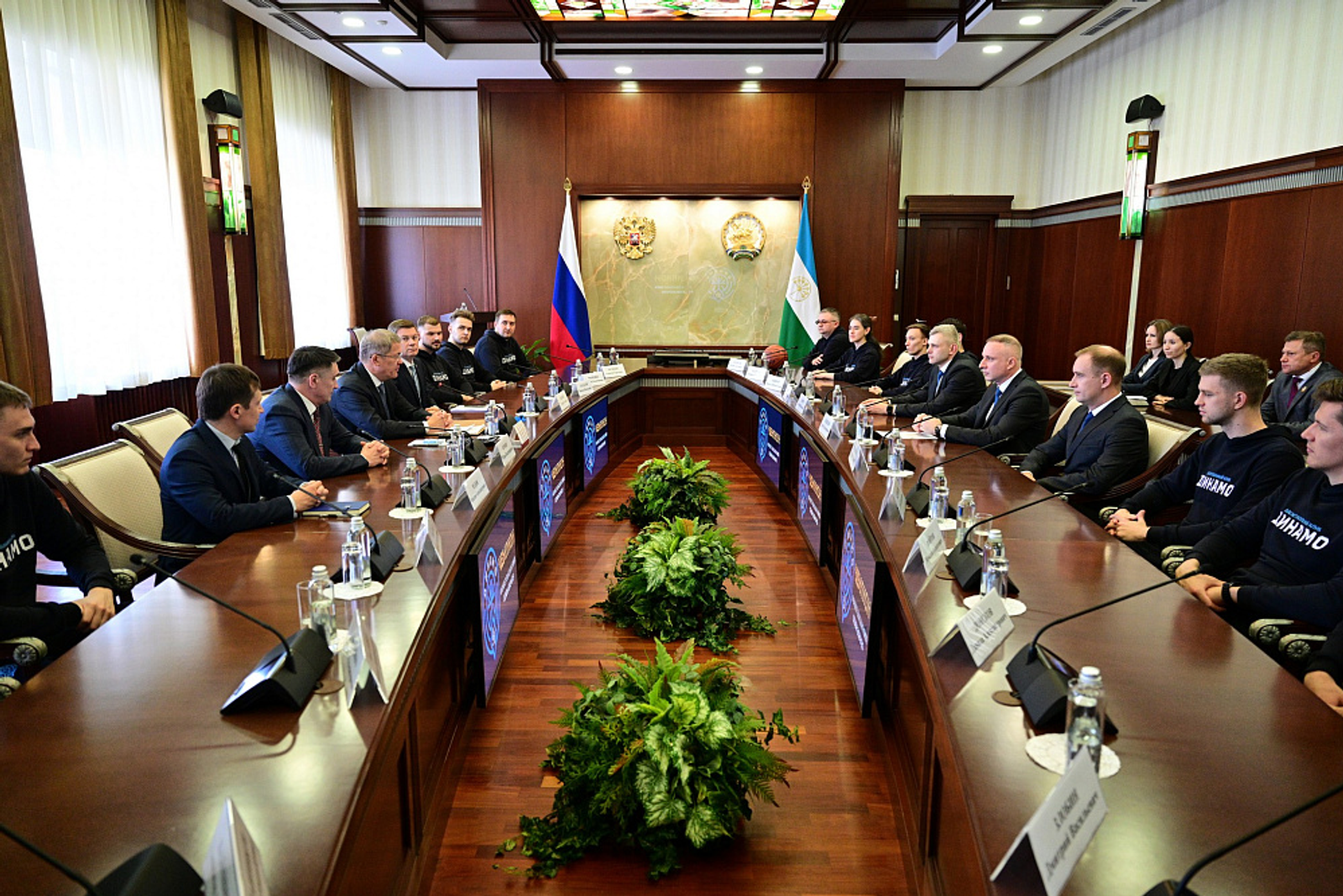 Встреча с чемпионами России – баскетболистами уфимского клуба «Динамо»