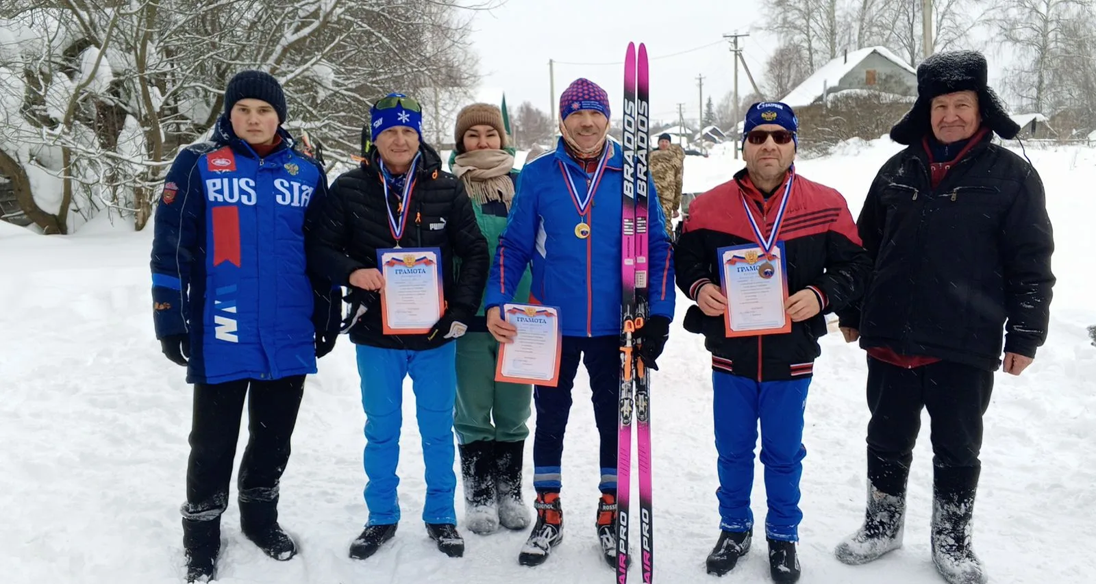 В Мишкинском районе прошли соревнования в честь ветеранов лыжного спорта