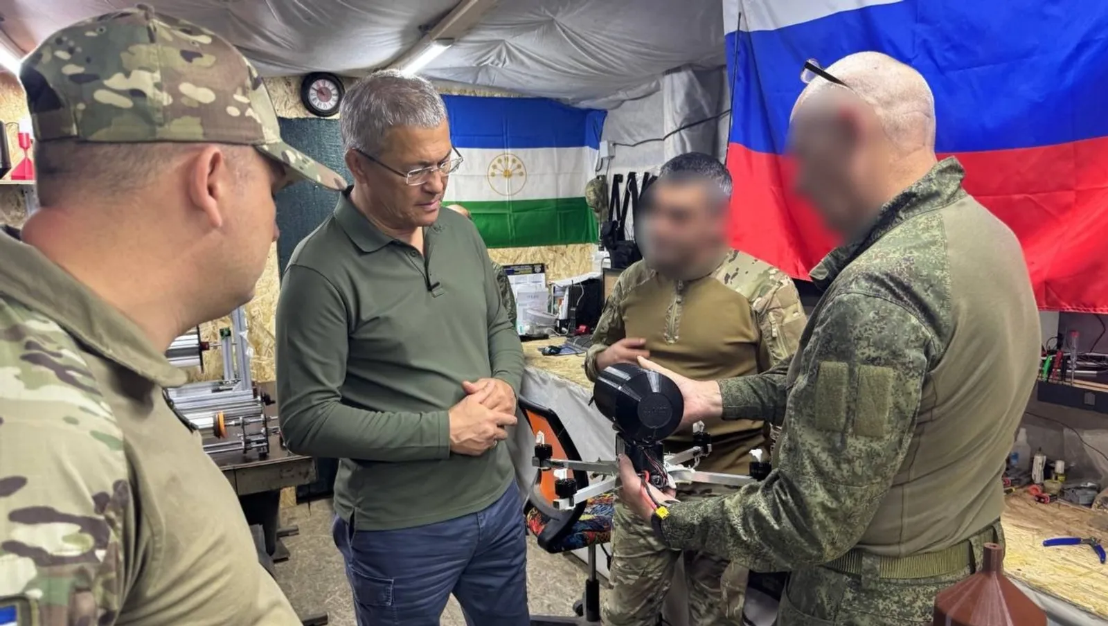 Радий Хабиров провел рабочую встречу с бойцами полка «Башкортостан» в зоне СВО