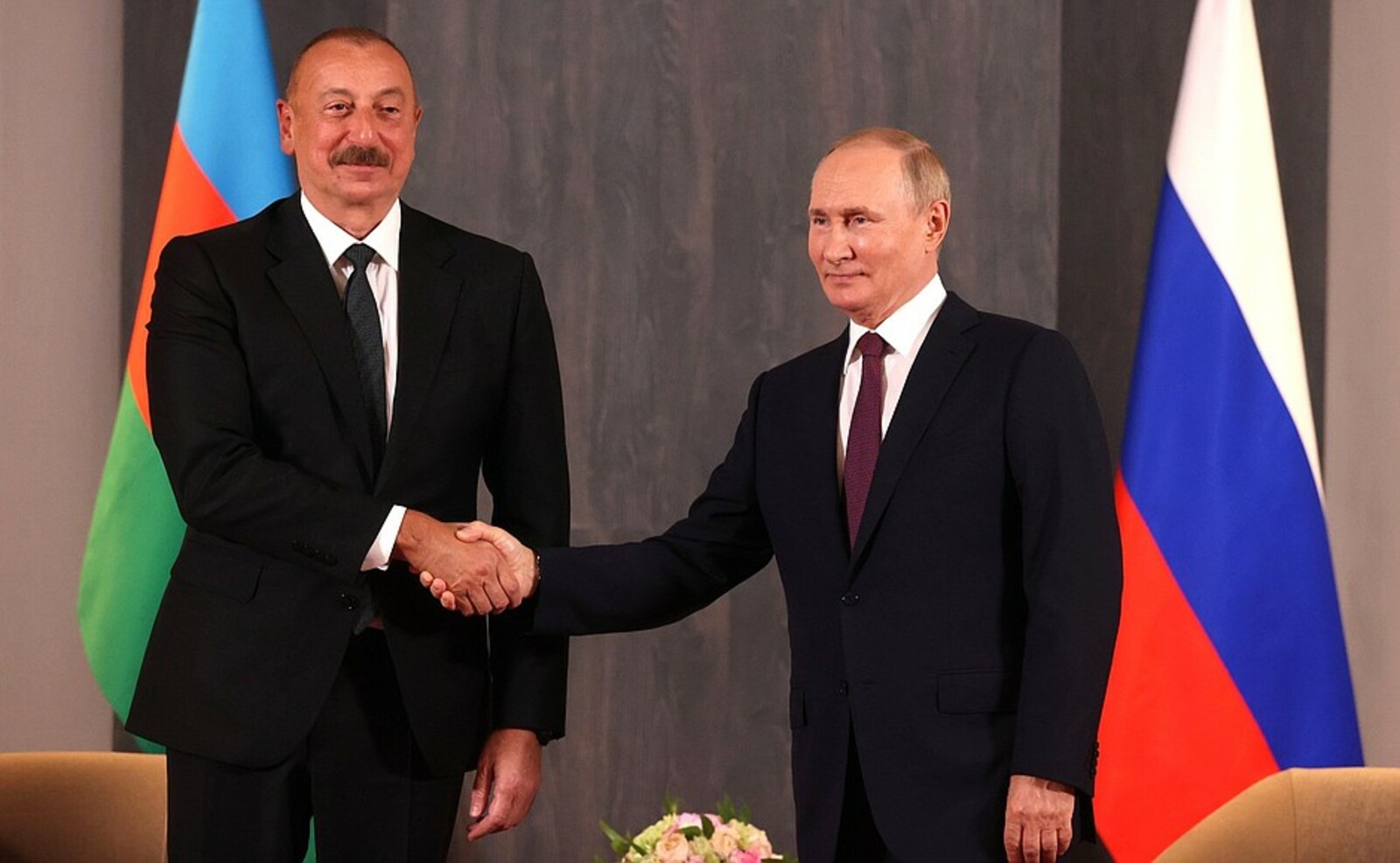 Встреча В. Путина с Президентом Азербайджана Ильхамом Алиевым